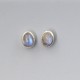 Vinatge Moonstone Silver Stud Earrings