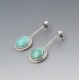 Turquoise and Silver Statement Earrings