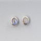 Moonstone Oval Silver Stud Earrings