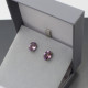 Amethyst and Silver Stud Earrings