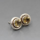 Vintage Citrine Silver Stud Earrings