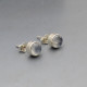 Moonstone Silver Stud Earrings