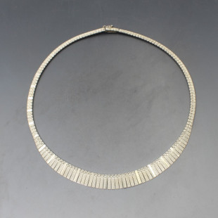 Silver Fringe Necklace 22 Grams