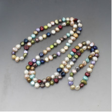Dyed Freshwater Pearls Necklace