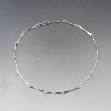 William Maurice Stewart  Silver Link Necklace