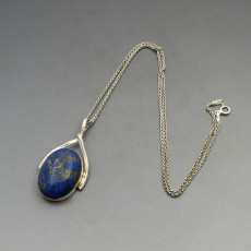 Lapis Lazuli and Silver Pendant