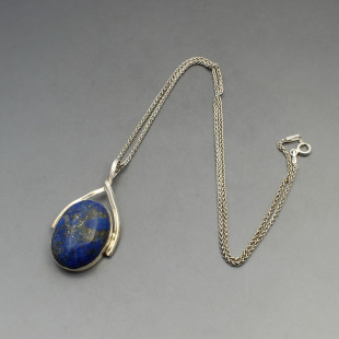 Lapis Lazuli and Silver Pendant