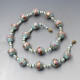 Venetian  Blue Beads Necklace