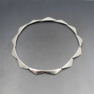Rare Hans Hansen, Denmark Silver Modernist Necklace  #315