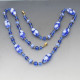 Long Bue Venetian Glass Beads