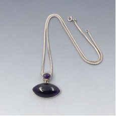 Amethyst Eclipse Sterling Pendant