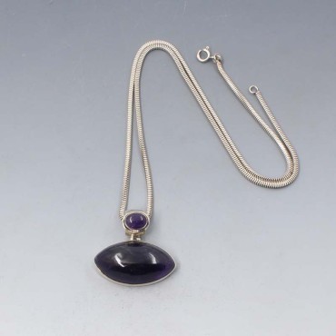 Amethyst Eclipse Sterling Pendant