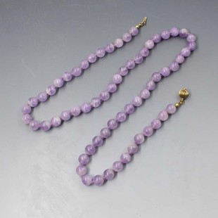 Amethyst Beads Set 23 Inches Long
