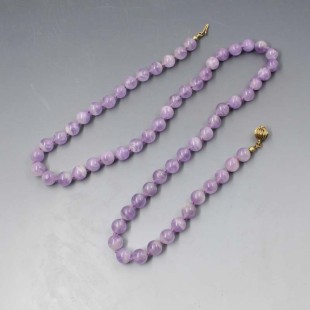 Amethyst Beads Set 23 Inches Long