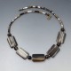 Banded Agate Rectangle Bead Necklace