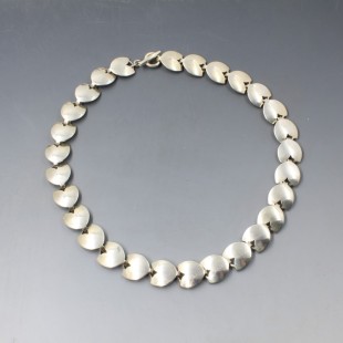 Herman Siersbol Silver Petals Necklace - 49 Grams