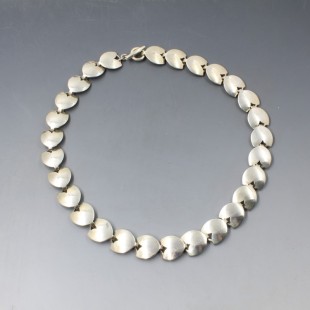 Herman Siersbol Silver Petals Necklace - 49 Grams