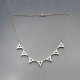 Peridot and Sterling Silver Deco Style Necklace