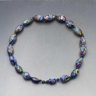 Venetian Millefiori Bead Necklace - 18 Inches