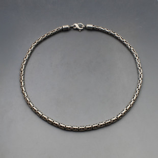 Silver Bali Style Chain Necklace