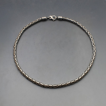 Silver Bali Style Chain Necklace