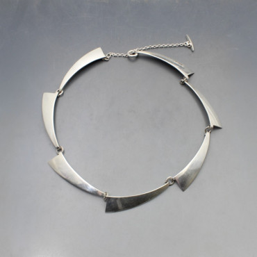 Herman Siersbol  Silver Modernist Necklace