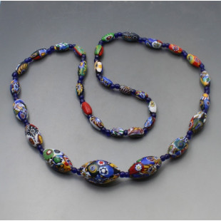 Venetian Millefiori Bead Necklace 