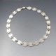 Solid Sterling Silver Ovals Necklace