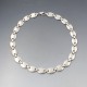 VintageSolid Sterling Silver Ovals Necklace