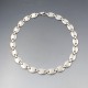 VintageSolid Sterling Silver Ovals Necklace