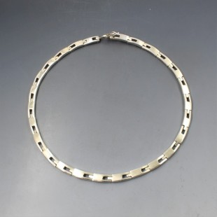 Solid Silver Link Necklace - 58 Grams