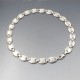 Solid Sterling Silver Ovals Necklace