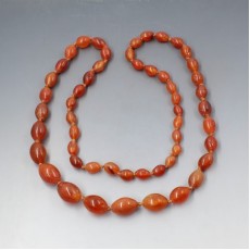 Vintage Carnelian Beads Necklace