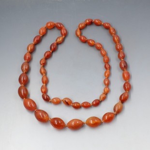 Vintage Carnelian Beads Necklace