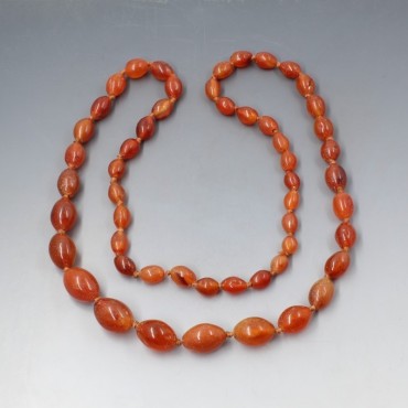 Vintage Carnelian Beads Necklace