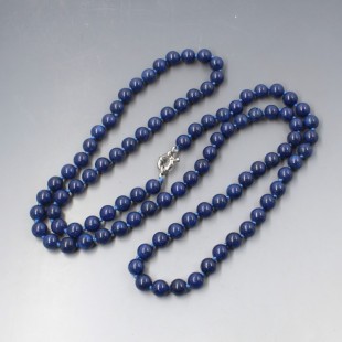 Long Blue Lapis Lazuli Beads Set 33.5 Inches