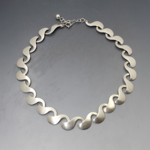 Designer Silver Link Necklace 40 Grams