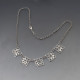 Liisa Vitali Finland Silver Squares Necklace