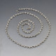 Vintage Long Silver Chain Necklace 