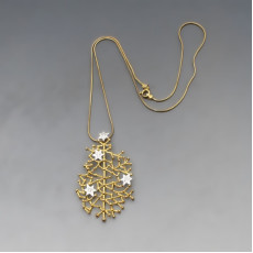 Tapio Wirkkala Gold Starry Sky Pendant