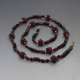 Garnet Beads Necklace 24 Inches