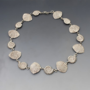 Scottish Sterling Silver Cockle Shell Necklace