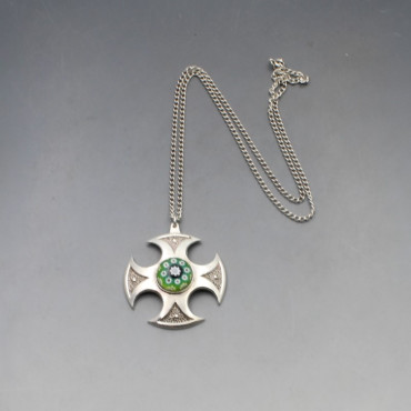 Caithness Jewellery Glass Silver Pendant