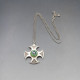Caithness Jewellery Glass Silver Pendant