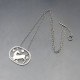Georg Jensen Sterling Silver Kneeling Deer Pendant