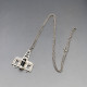 Silver Designer JVB Oil Rig Pendant