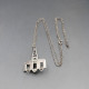 Silver Designer JVB Oil Rig Pendant