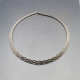 Silver Fringe Collar Necklace 
