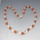 Vintage Carnelian and Crystal Beads Necklace