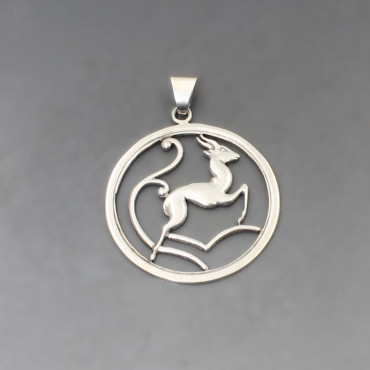 Hansen and Anderson 830 Silver Stag Pendant